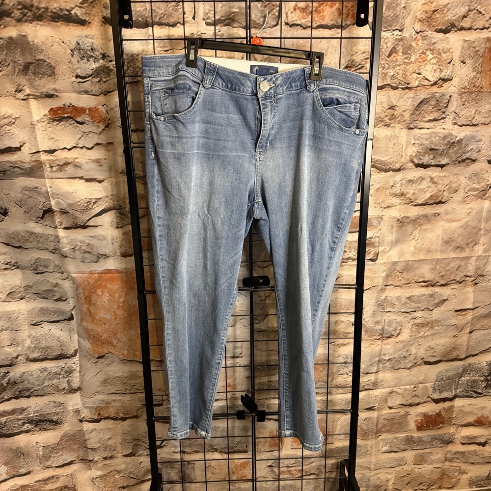 Democracy - Ankle Cropped Jeans - Blue - 22W -